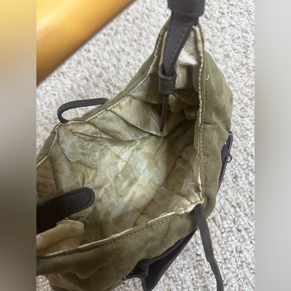 Latico Olive Green Suede hand bag - Picture 4 of 7